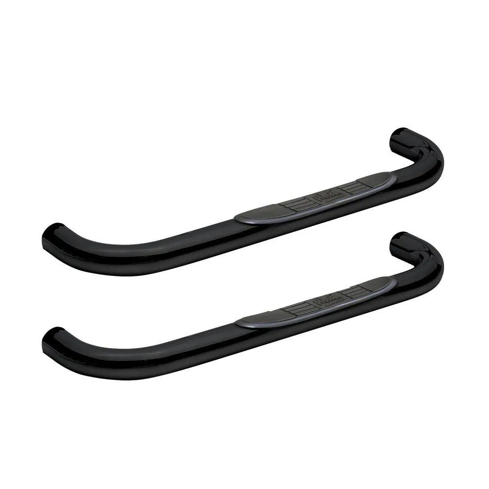 25-1325 – WESTIN Nerf Bar, With Step Pads 3 Inch Round Bent Powder Coated Black Galvanized Mild Steel Without End Cap...